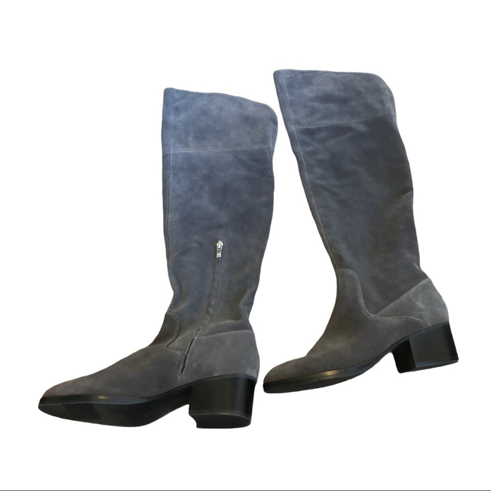 Via Spiga Orietta Suede Over the Knee Cinder